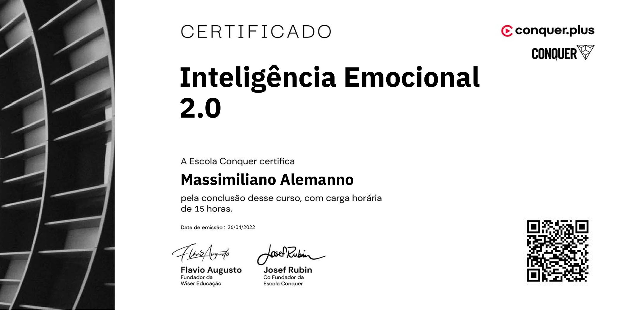 Certificado de Inteligência Emocional 2.0